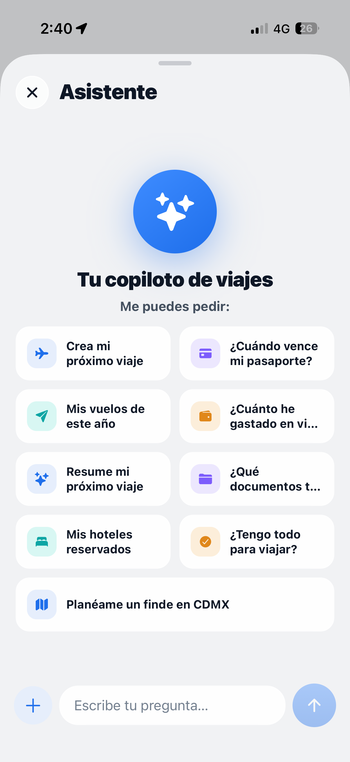 Asistente de viajes con IA