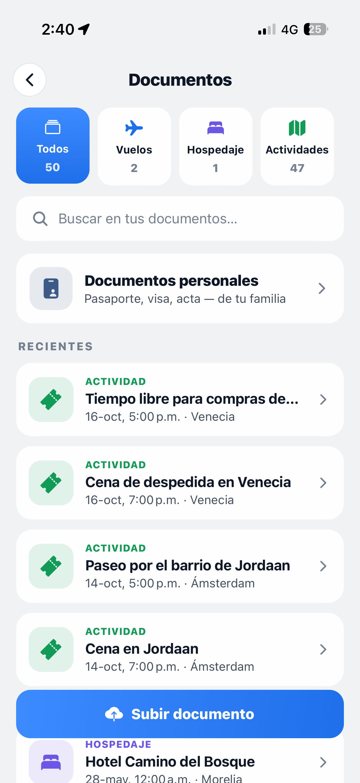 Documentos organizados por la IA